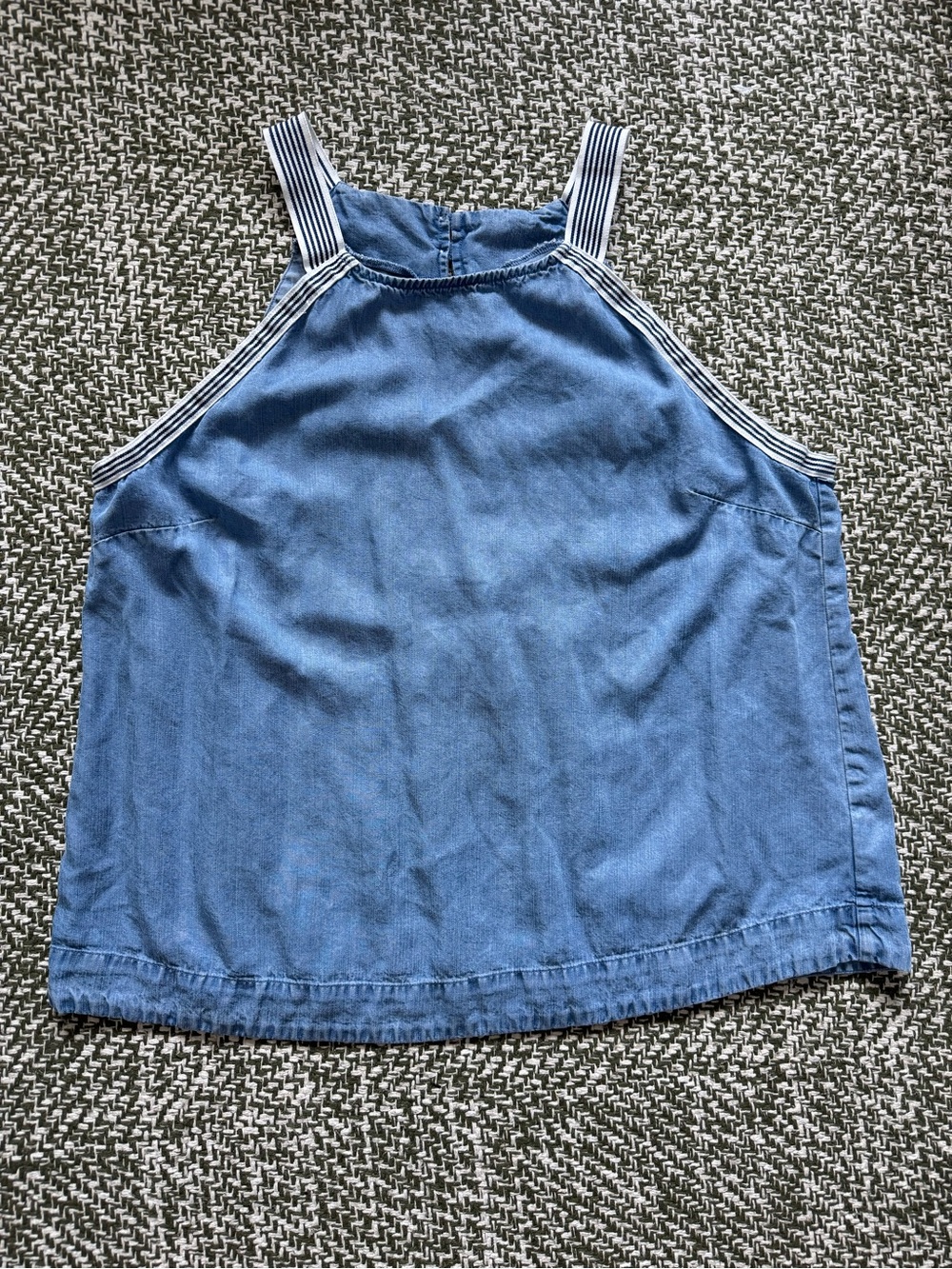 cloth & stone Chambray Halter Tank with Striped Straps